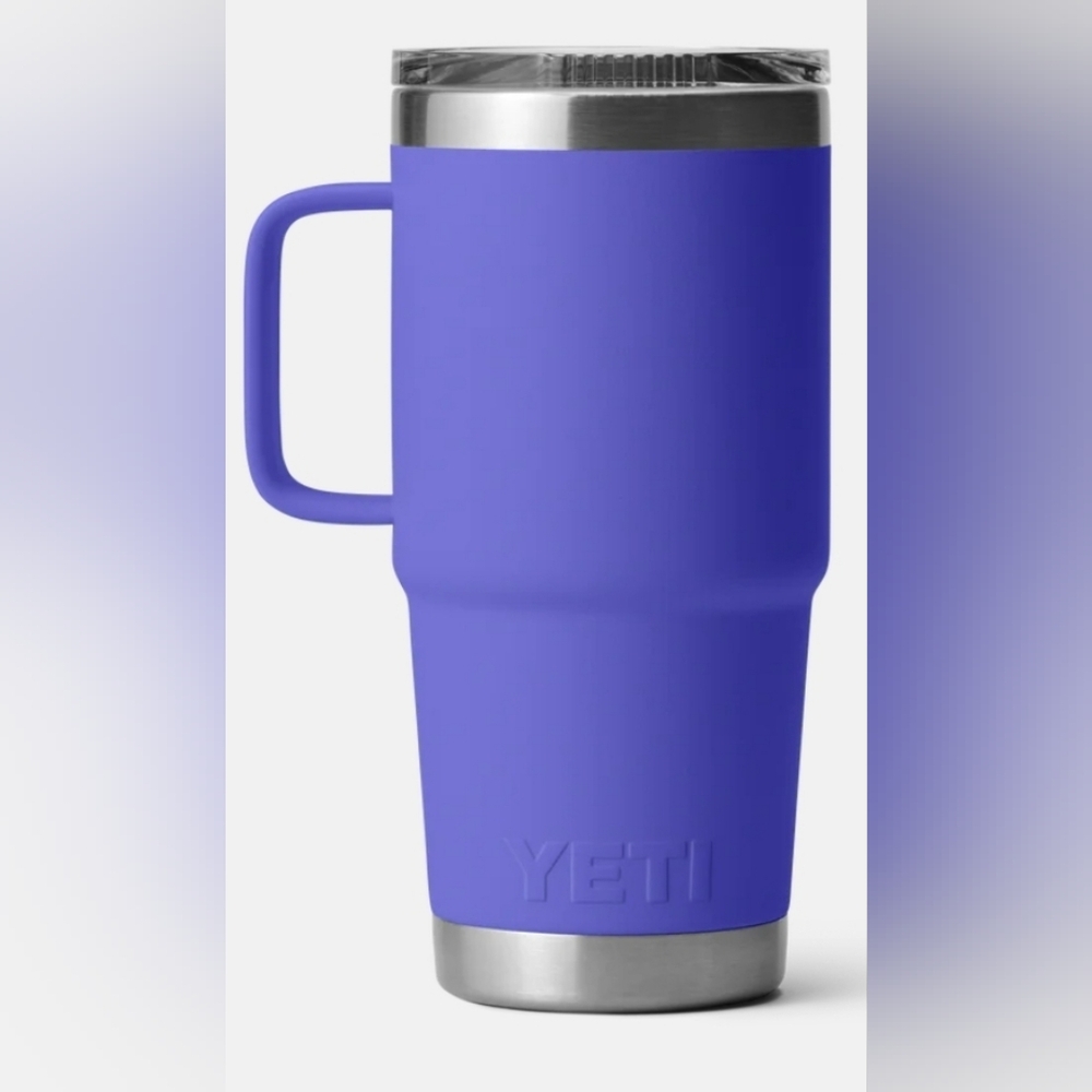 YETI 20 oz Travel Mug W Stronghold Lid "Ultramarine Violet" NEW - Picture 3 of 5